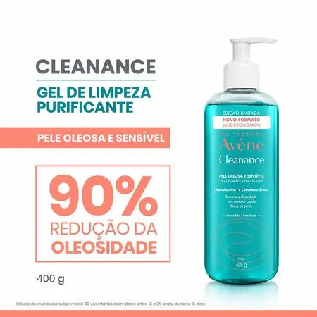 Kit Gel de Limpeza Facial Avènev + Protetor Solar Clareador Avène Mat Perfect FPS 70 +Eau Thermale Avène Água Termal - Imagem 2