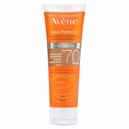Kit Gel de Limpeza Facial Avènev + Protetor Solar Clareador Avène Mat Perfect FPS 70 +Eau Thermale Avène Água Termal - Imagem 4