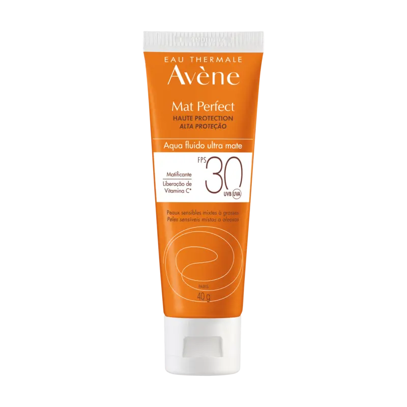 Proteção solar – Pele sensível Mat Perfect Aqua-Fluido sem cor FPS 30