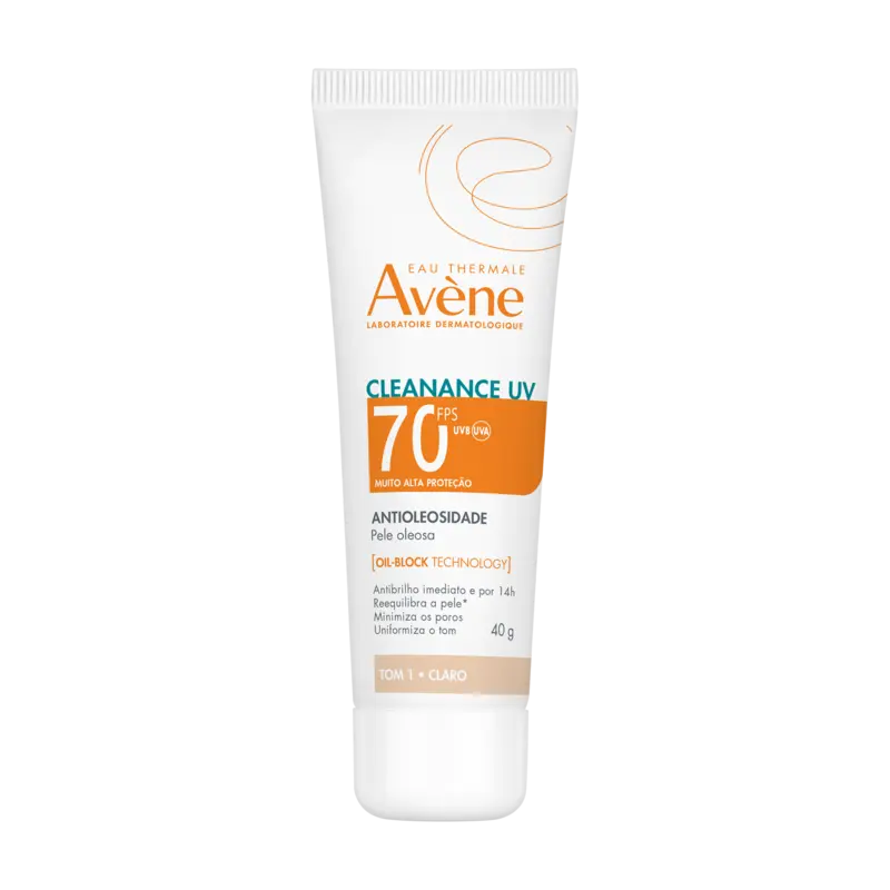 Proteção solar – Pele sensível Cleanance UV FPS 70 Tom 1 – Claro
